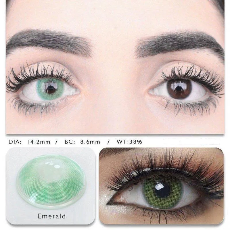 Hidrocor Emerald (12 Month) Contact Lenses
