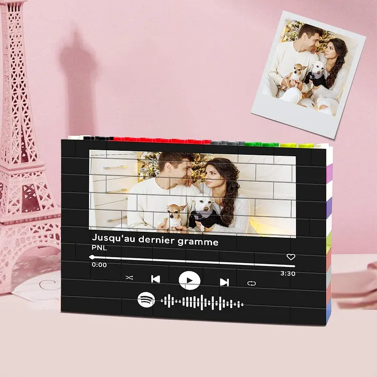 Valentine's Day Gifts Personalised  Code Building Brick Custom Photo Block Colors Brick Puzzles