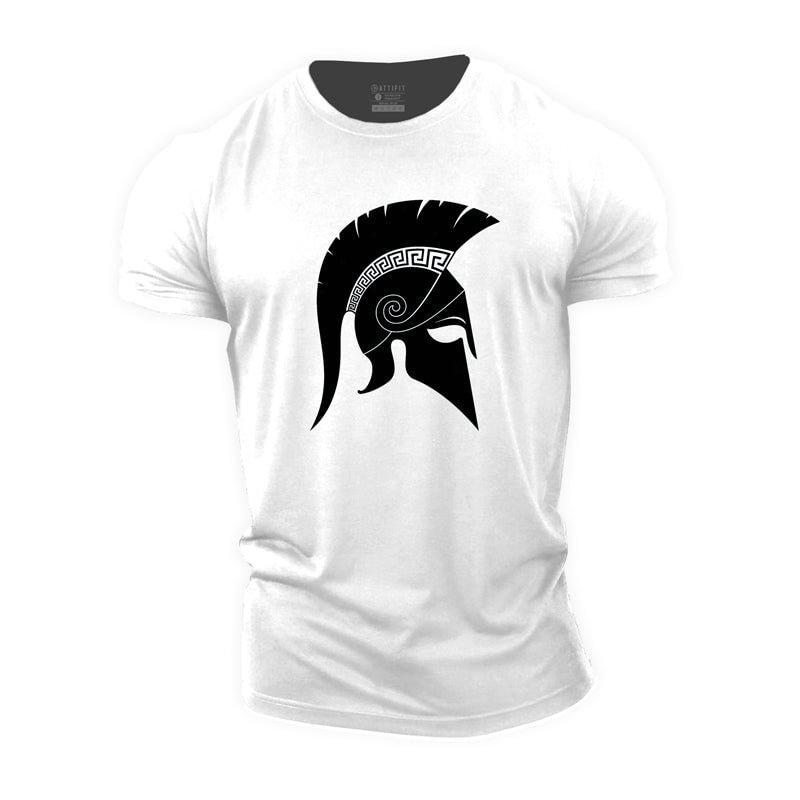 Cotton Sparta Pattern T-shirts tacday