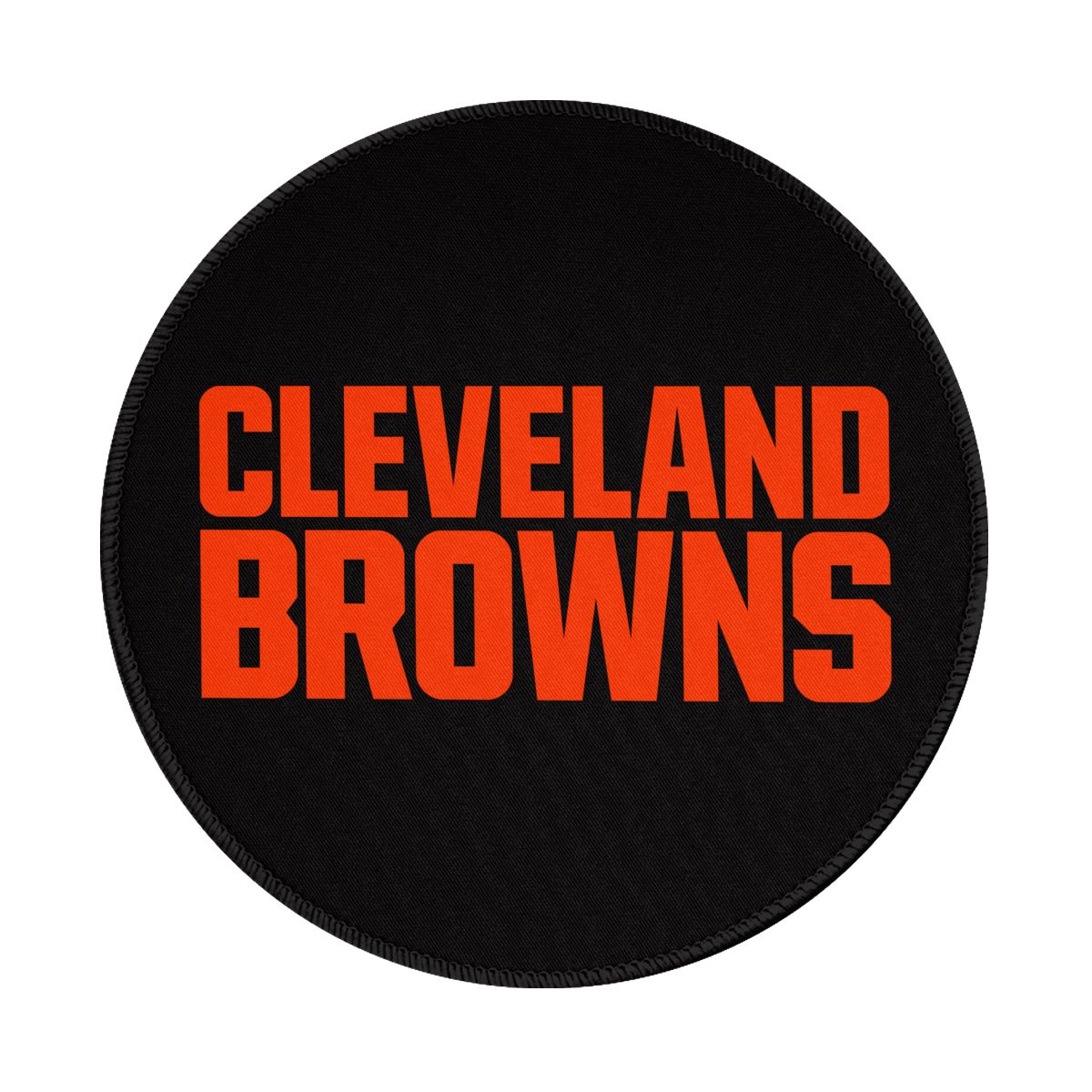 Cleveland Browns Wordmark Non-Slip Rubber Round Mouse Pad