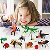 Building blocks Insect Wars Mantis Ant Butterfly model educational children's assembly insert toy gift