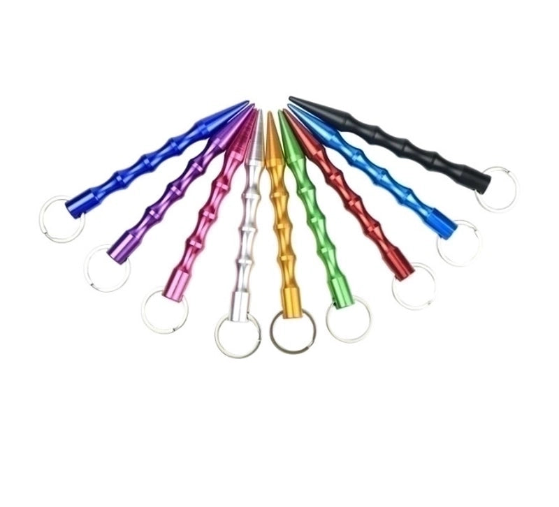 Geometric Pattern Solid Color Outdoor Aluminum Alloy Self-defense Stick