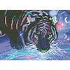 Diamond Painting -DIY Round Drill Luminous Tiger