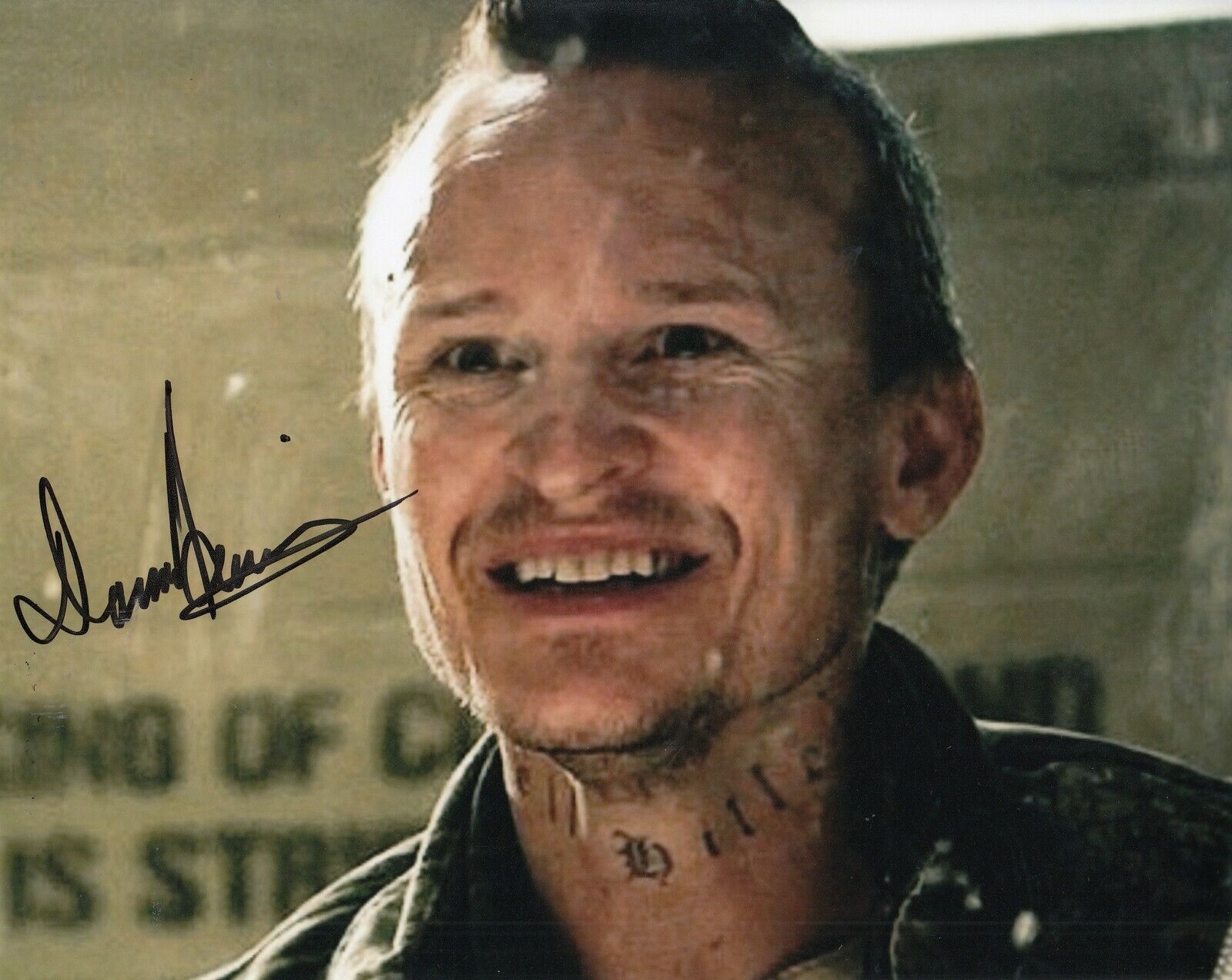 DAMON HERRIMAN signed (JUSTIFED) TV SHOW 8X10 Photo Poster painting *Dewey Crowe* W/COA #2