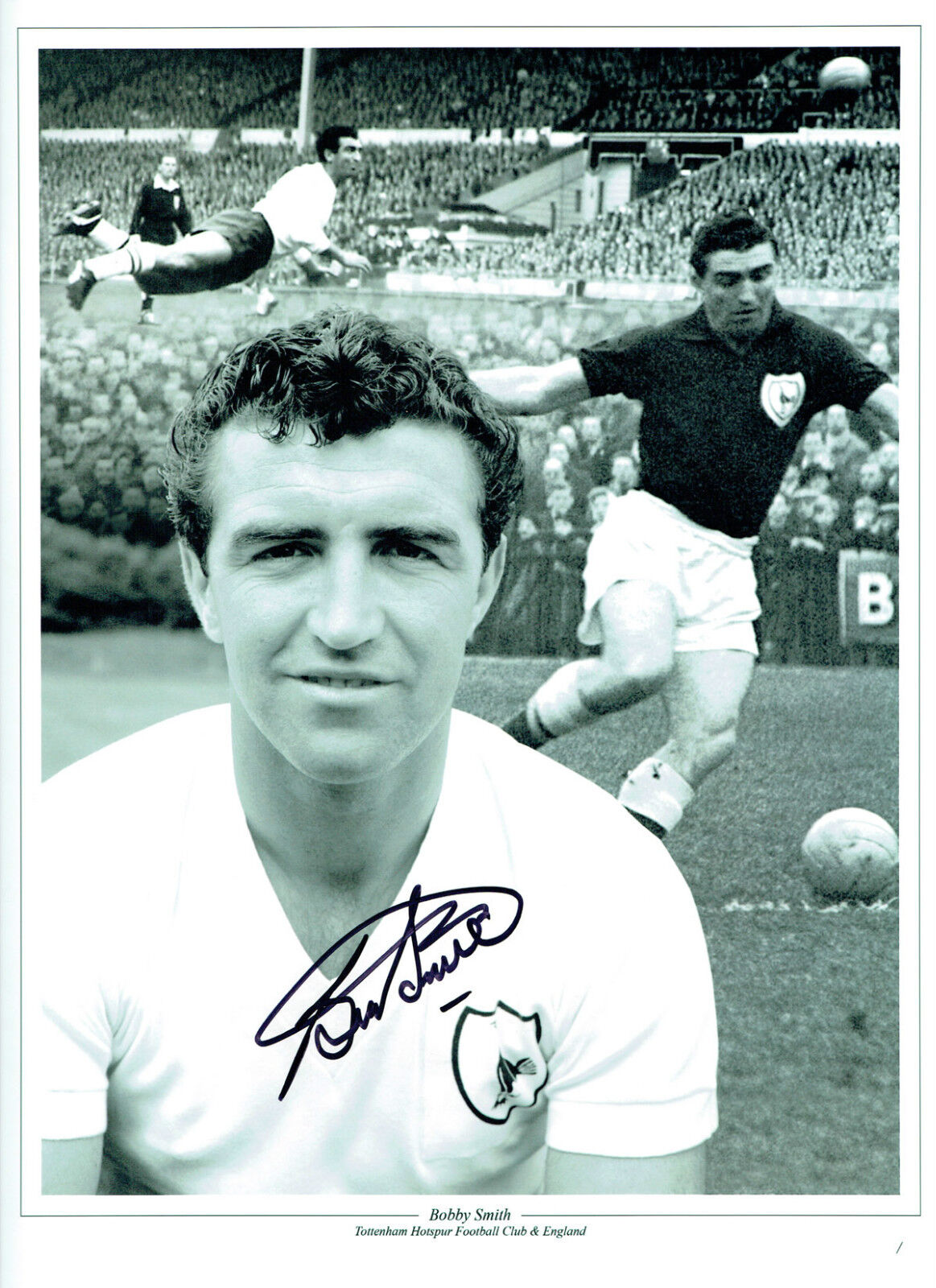 Bobby SMITH Signed Autograph 16x12 Spurs Montage Photo Poster painting AFTAL COA Tottenham