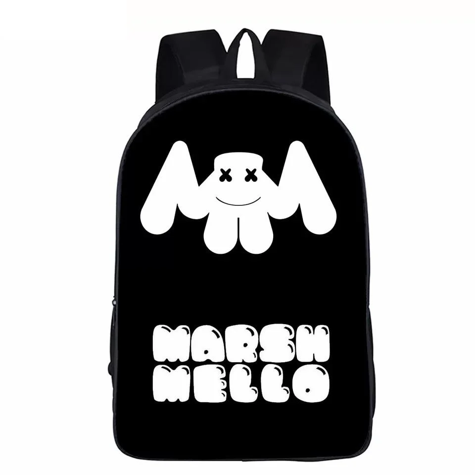 Buzzdaisy 3D Marshmello Backpack School Supplies Satchel Casual Book Bag School Bag for Kids Boy Girls Backpack Junior Bag