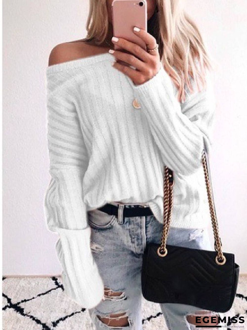 Casual Round Neck Sweater | EGEMISS