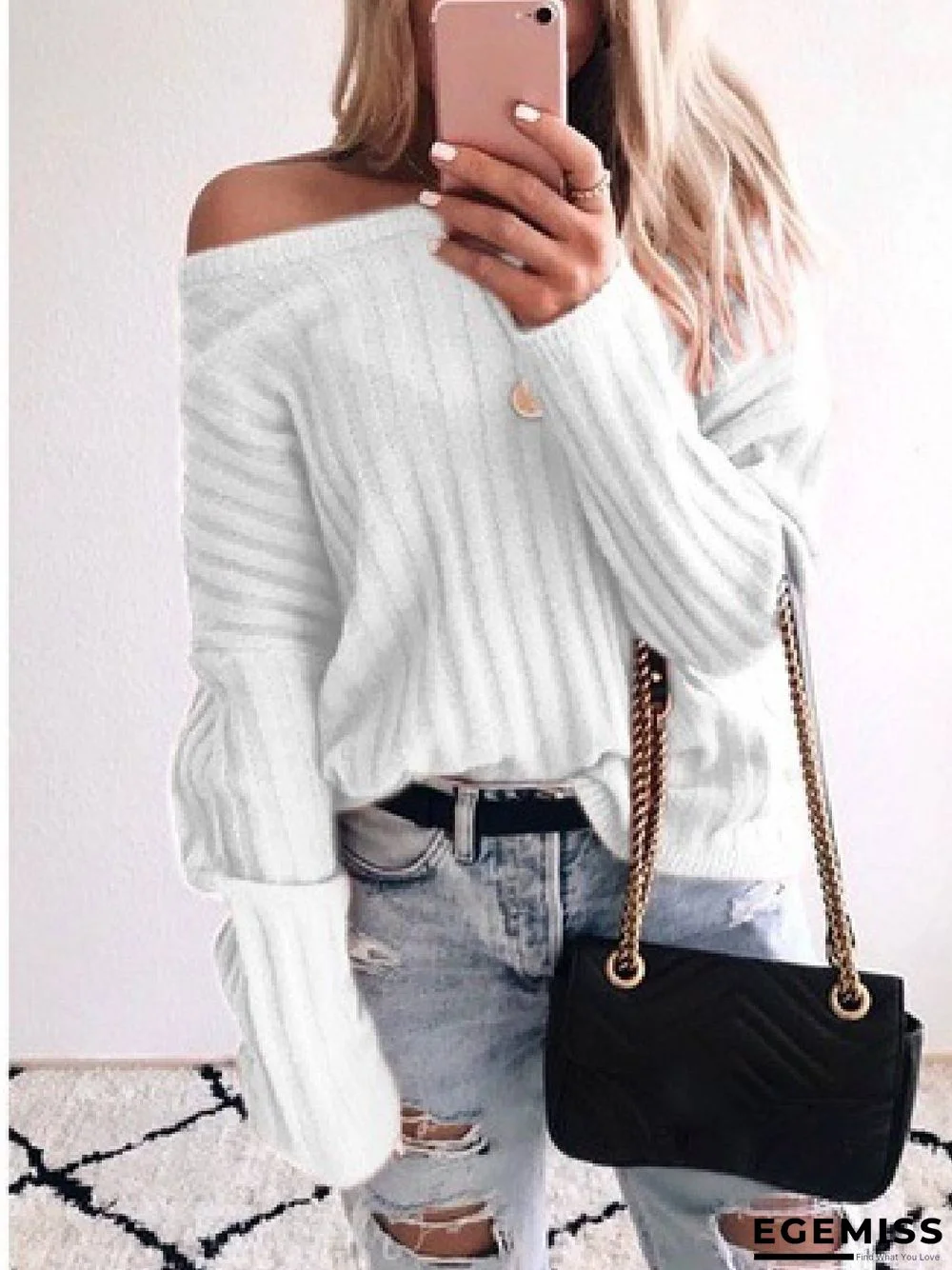 Casual Round Neck Sweater | EGEMISS