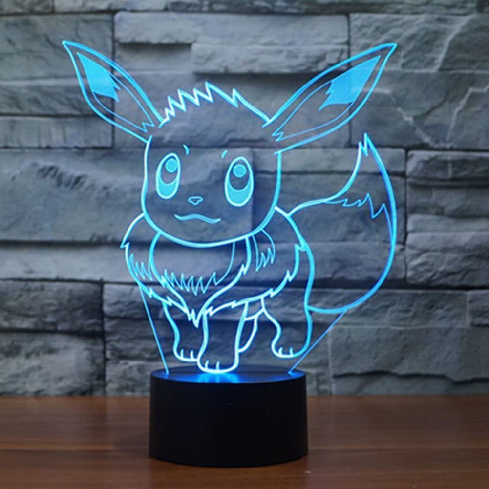 

3D LED Night Light Lamp Remote Control Table Lamps, 501 Original