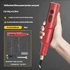 Small Fully Automatic Chisel Woodworker Bonsai Root Carving Lithium Battery Handheld Carving Machine Set