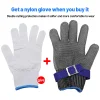 Level 9 Cut Resistant Glove-Stainless Steel Wire Metal Mesh Butcher Safety Work Glove for Meat Cutting, Fishing,Cooking