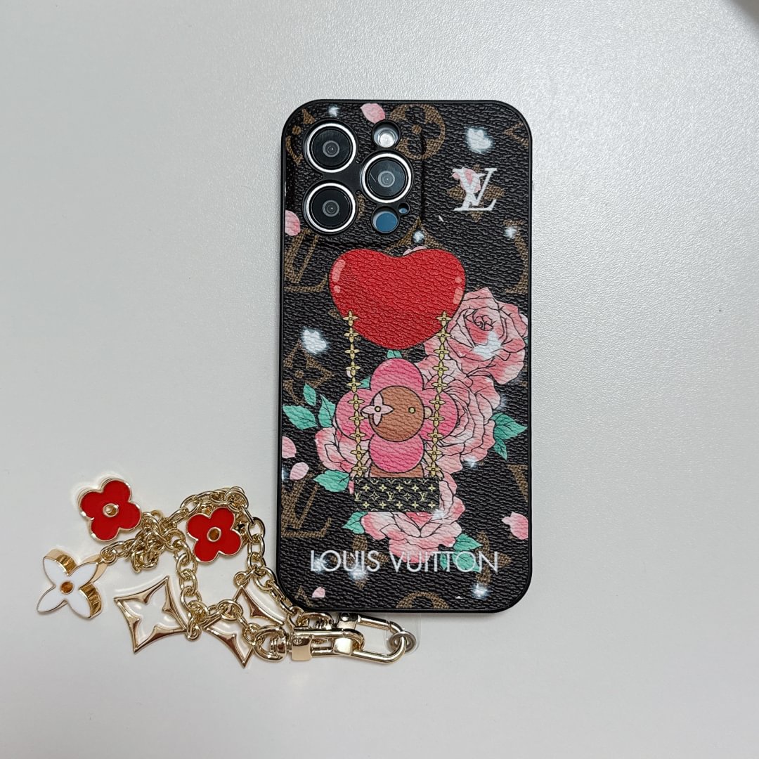 Louis Vuitton Canvas Leather LV Monogram Matching Bracelet Apple iPhone Case ProCaseMall