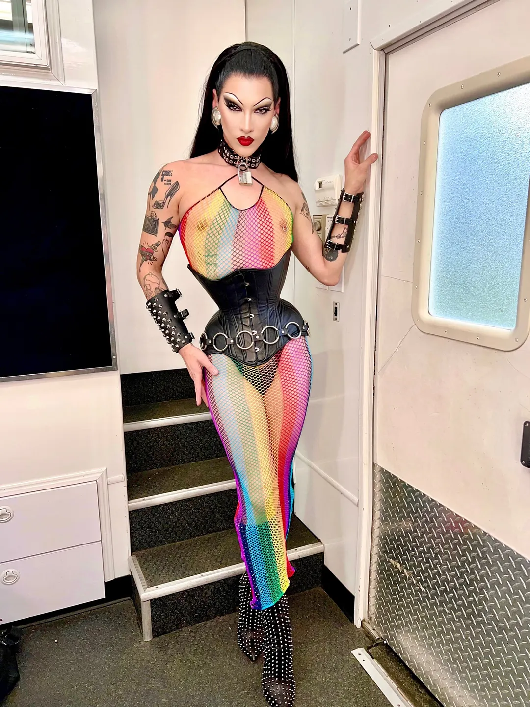 My Crush Rainbow Bodycon Dress