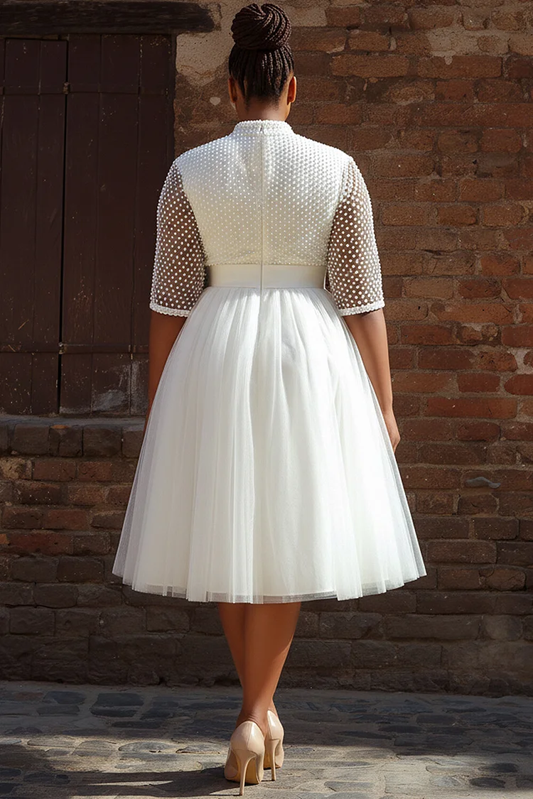 plus size wedding dress with short sleeves A-Line Short Sleeve Chiffon Plus Size Wedding Dress