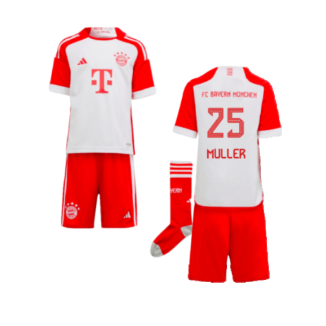 Bayern München Thomas Müller 25 Heimtrikot Kinder Minikit 2023-2024