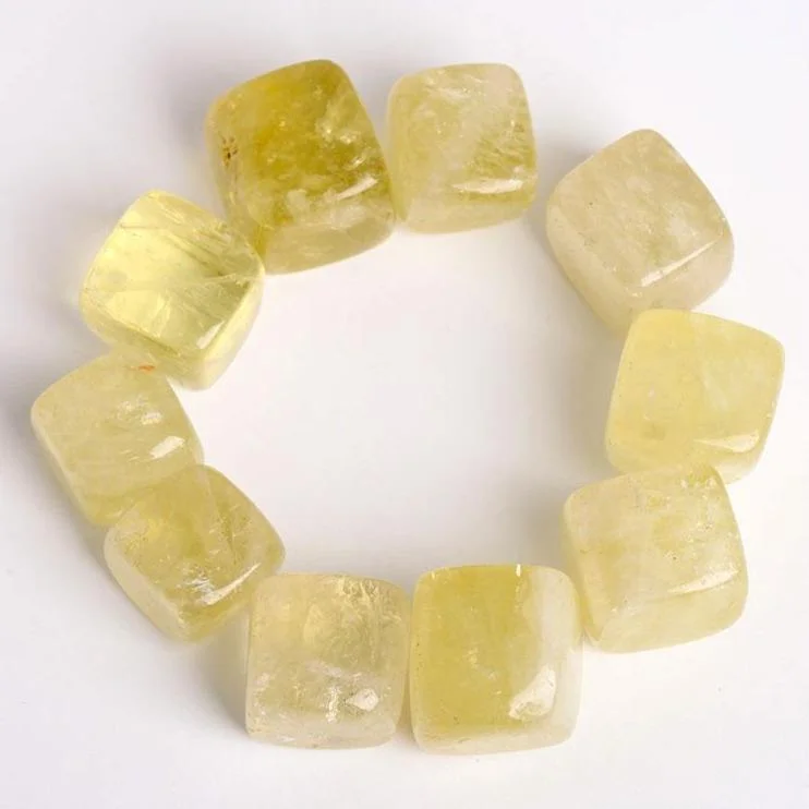 0.1kg Citrine Crystal Cubes bulk tumbled stone