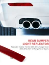 Rear-end Reflector  Rear Bumper Marker Plastic for Range Rover 2003-2012