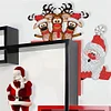 (US Local)DIY Xmas Diamond Art Door Frame Decoration Door Corner Pendants for Feiend Gifts