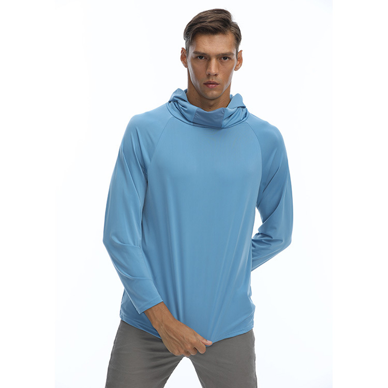 Dragonpinasmu swag outfits men Men's Professional Fishing Hoodie With Mask Anti-UV Sun Protection Long Sleeve Shirt Breathable Quick Dry Lightweight Jersey