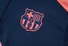 Joyfball 2025/2026 Barcelona Half-Pull Training Suit Royal Blue Football Shirt 1:1 Thai Quality