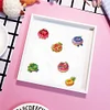 6Pcs Acrylic Special Shape Fruit Donut Diamond Painting Fridge Magnets