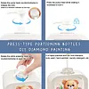2 pi&egrave;ces de bouteille de pompe Owl Diamond Art, distributeur vide rechargeable avec pompe, distributeur liquide de vaisselle pour savon &agrave; mains, lotion et apr&egrave;s-shampoing id&eacute;al pour l&rsquo;&eacute;vier de la salle de bain, cuisine