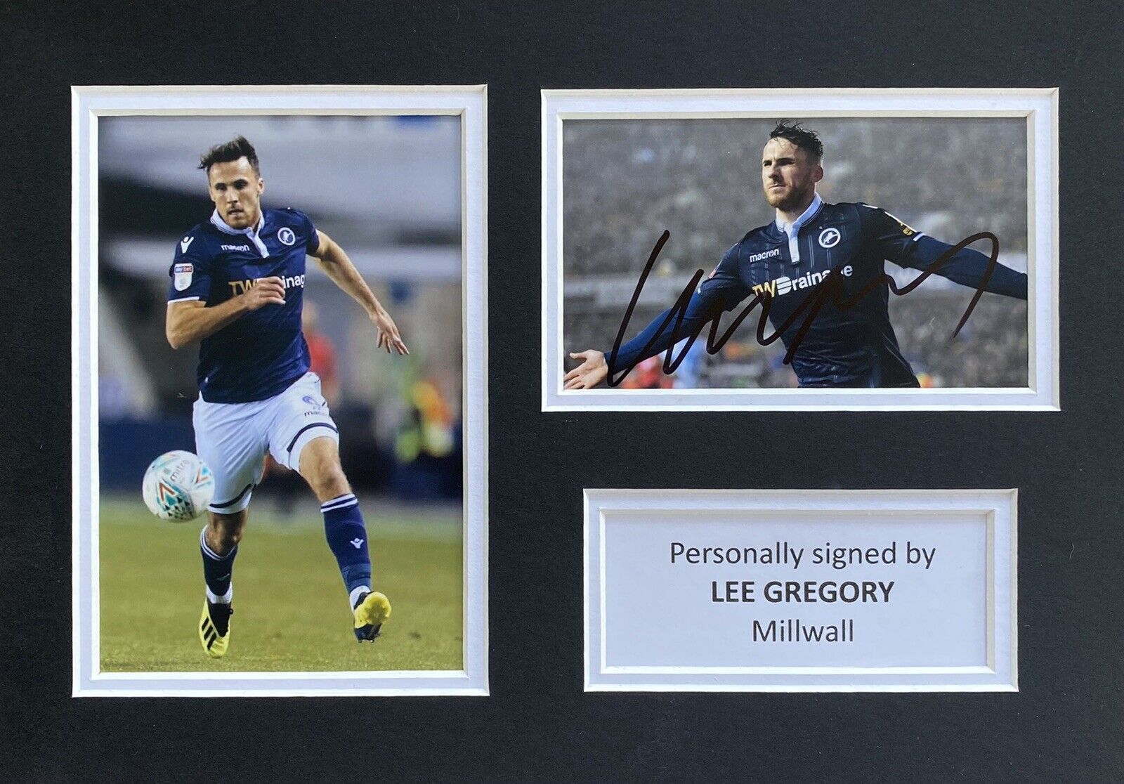 Lee Gregory Genuine Hand Signed Millwall Photo Poster painting In A4 Mount Display