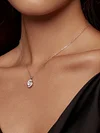 Shining 1 Carat Real Moissanite Necklace 925 Sterling Silver