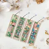4pcs DIY Plant Diamond Painting Bookmark