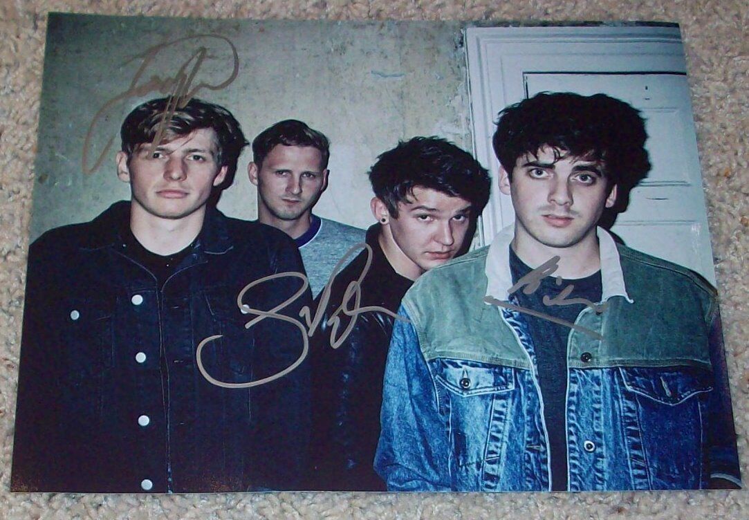 CIRCA WAVES BAND SIGNED AUTOGRAPH 8x10 Photo Poster painting F w/PROOF KIERAN SHUDALL +2