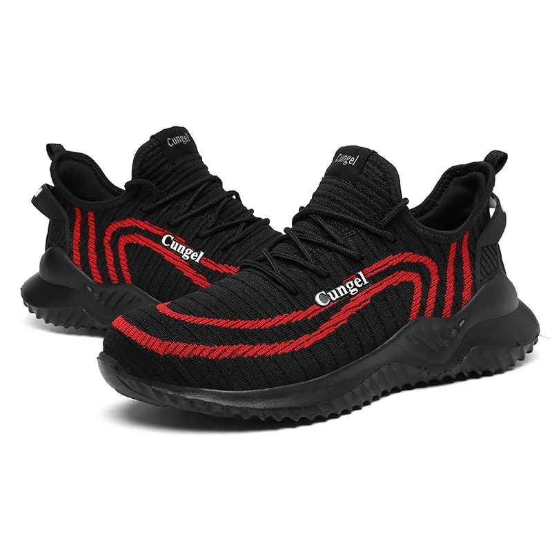 Work Safety Shoes Anti-Smashing Steel Toe Puncture Proof Construction Lightweight Breathable Sneakers Boots Men Safety Boots