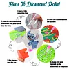 8pcs Cartoon DIY Diamond Painting Holz Untersetzer Kits mit Halter (Stich)