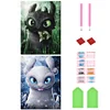 (2 Pack) Toothless Set - Round Drill Diamond Painting - 30*40CM