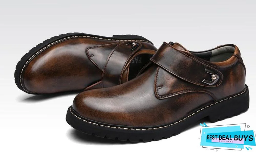 Men's Oxford Shoes Men Flats Fashion Genuine Leather Casual Men Shoes