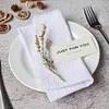 42 x 42cm Gentle Wedding Event Resturant Raw Edge Napkins