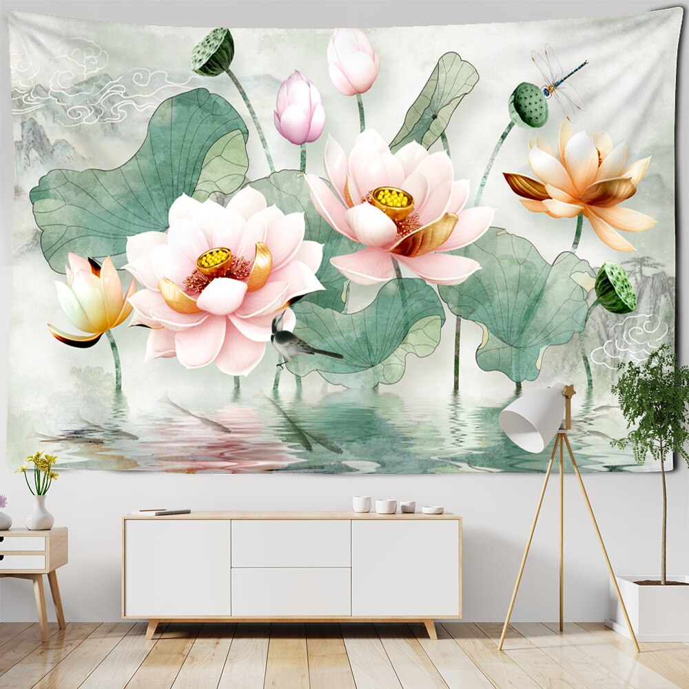 

Wall Tapestry - Flower Green Plant-150*130cm, 501 Original