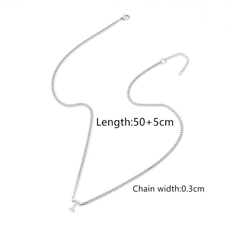Minimalist Classic Style Letter 201 Stainless Steel 304 Stainless Steel Men’s Pendant Necklace Men Pendant Necklaces