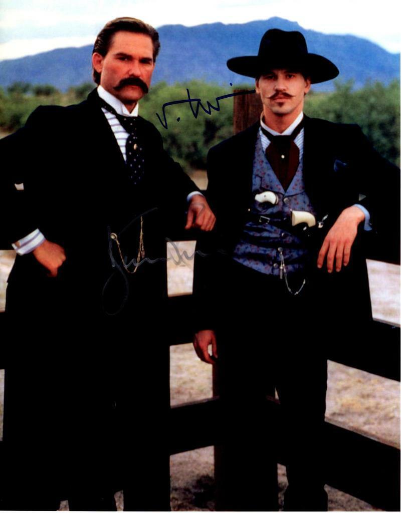 Kurt Russell Val Kilmer signed 11x14 Photo Poster painting autographed Picture Pic and COA