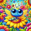5D DIY Full Round Drill Diamond Painting Butterfly Kit Home Decor Art 40x40cm (A)