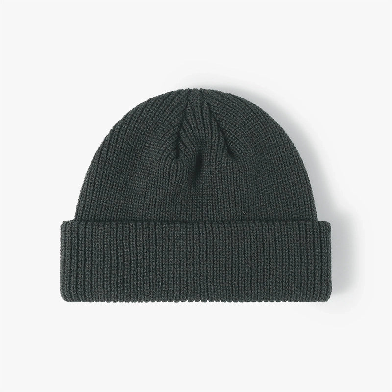 Unisex Minimalist Solid Color Crimping Wool Cap
