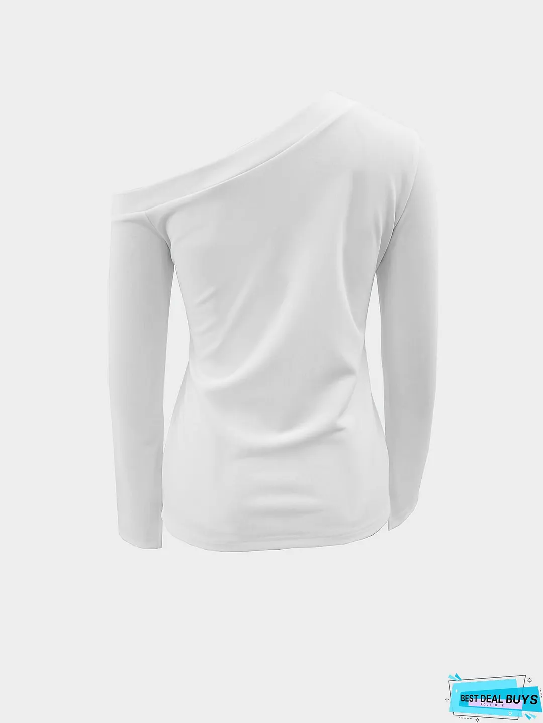 Cold Shoulder Slit Cuff T-Shirt, Casual Long Sleeve Top For Spring & Fall, Women's Clothing