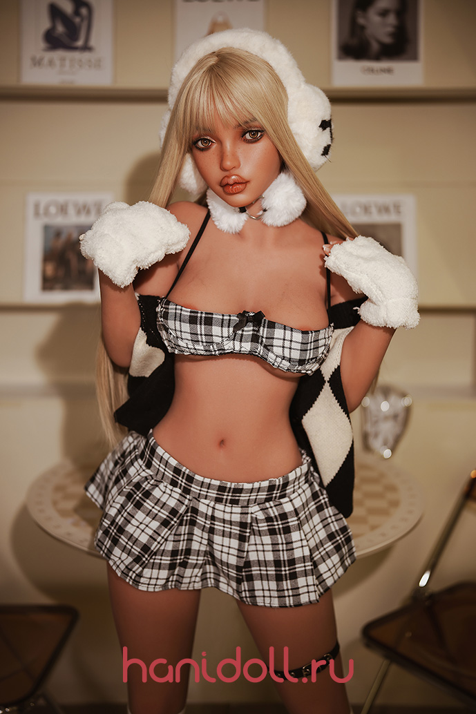 Sydoll 152см кукла с большими грудями реалистичная TPE кукла в клетчатой юбке H4790