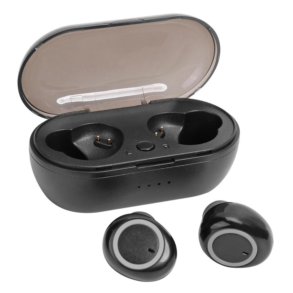 

TWS Wireless Bluetooth Earphones Stereo In-ear Headset with Charging Case, Grey, 501 Original