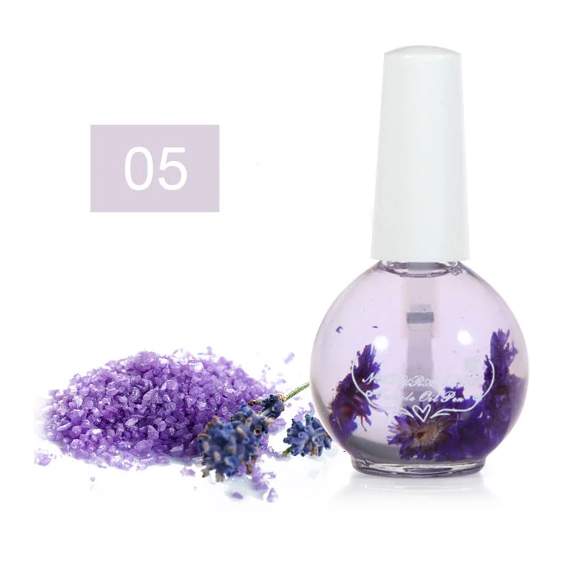 15ml Nail Nourishment Oil Dried Flowers Softener Nutritional Cuticle Oil Treatment Nutritious Gel Polish Nail Care Nail Art Tool-Nail Inspo