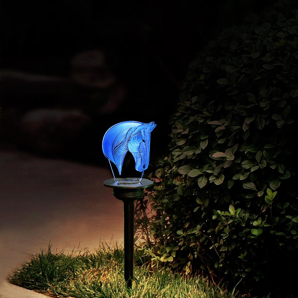 

LED Solar Lawn Lamp Waterproof Outdoor Yard Decoration Light (Yuan Horse), 501 Original