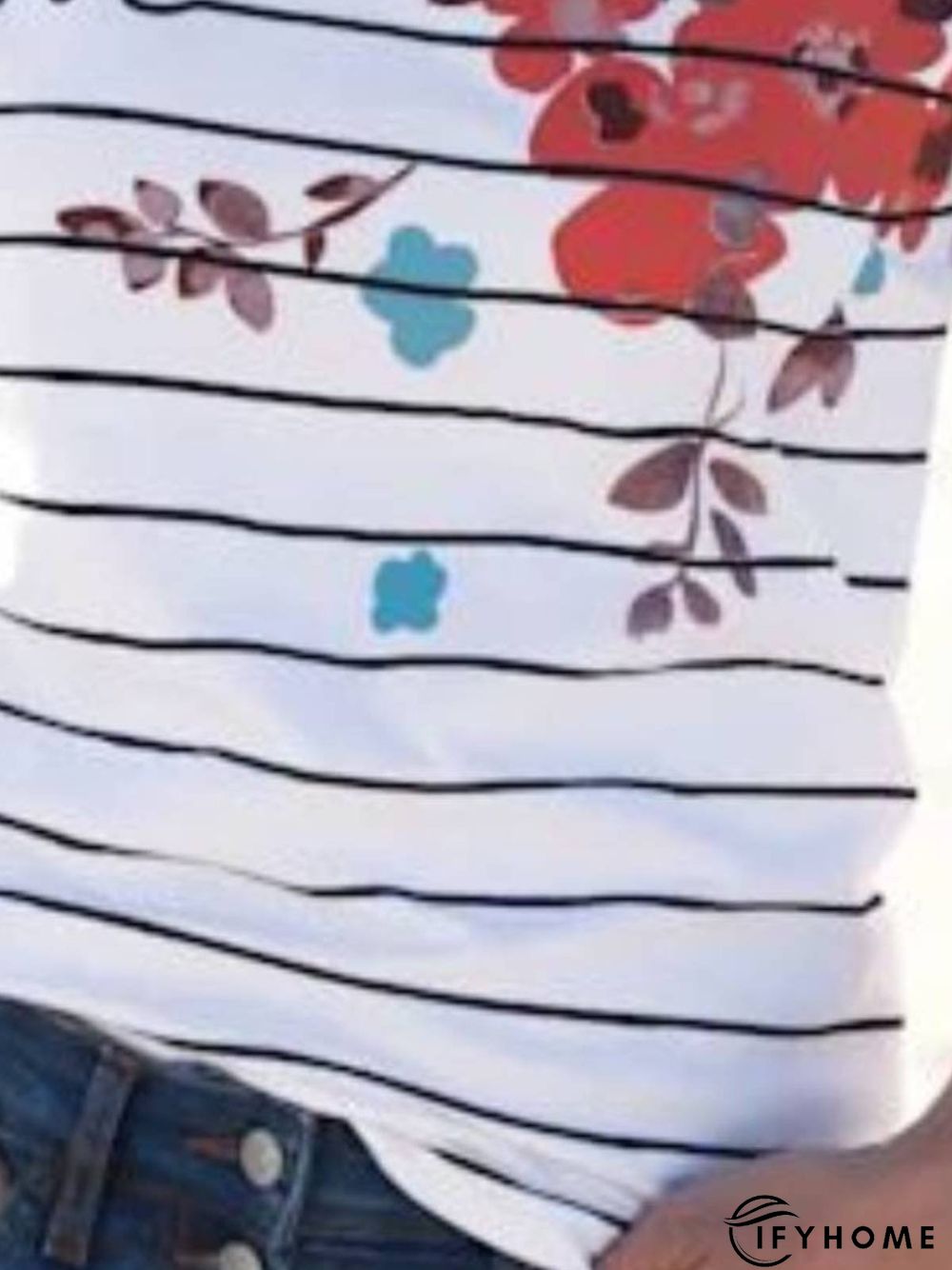 Loosen Casual V Neck T-Shirt | IFYHOME