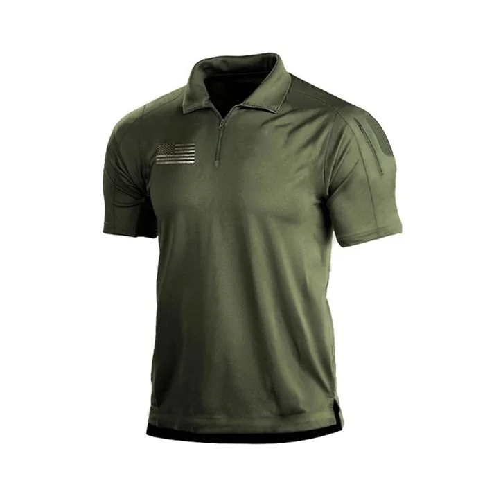 Men's casual loose short-sleeved polo shirt