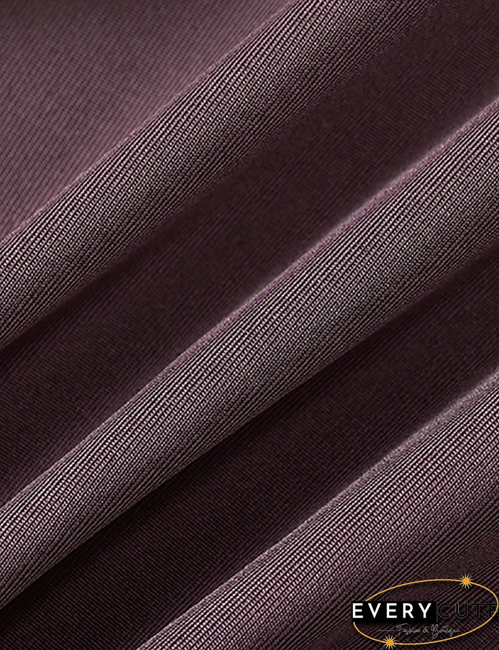 Purple Tube Pleated Long Sleeve Mini Dress