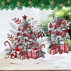 (US Local)Snow Xmas Tree DIY Table Top Diamond Painting Desktop Ornaments Kit