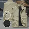 🥰Gilet de p&ecirc;che ext&eacute;rieur pour homme avec poches